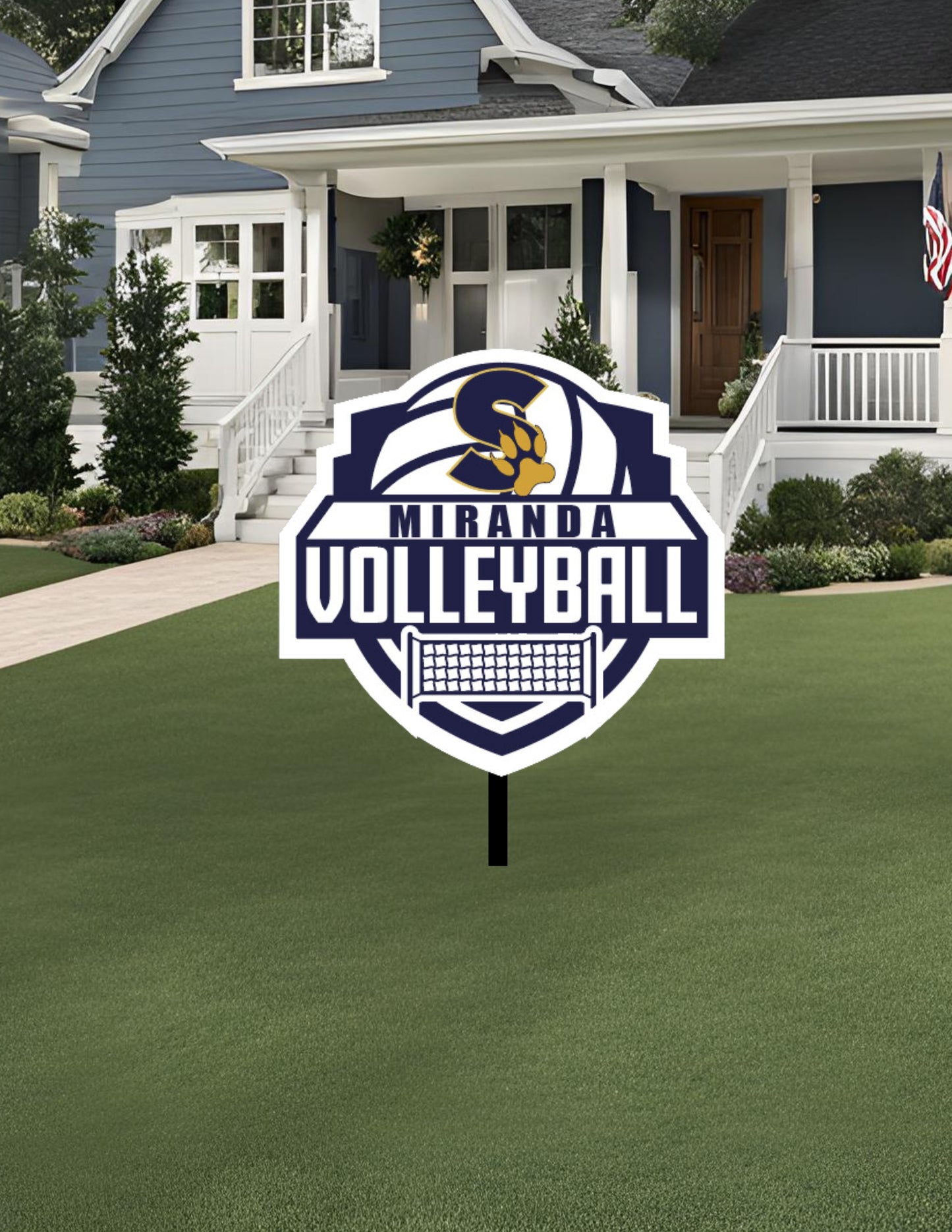 Strike Volleyball Yard Sign