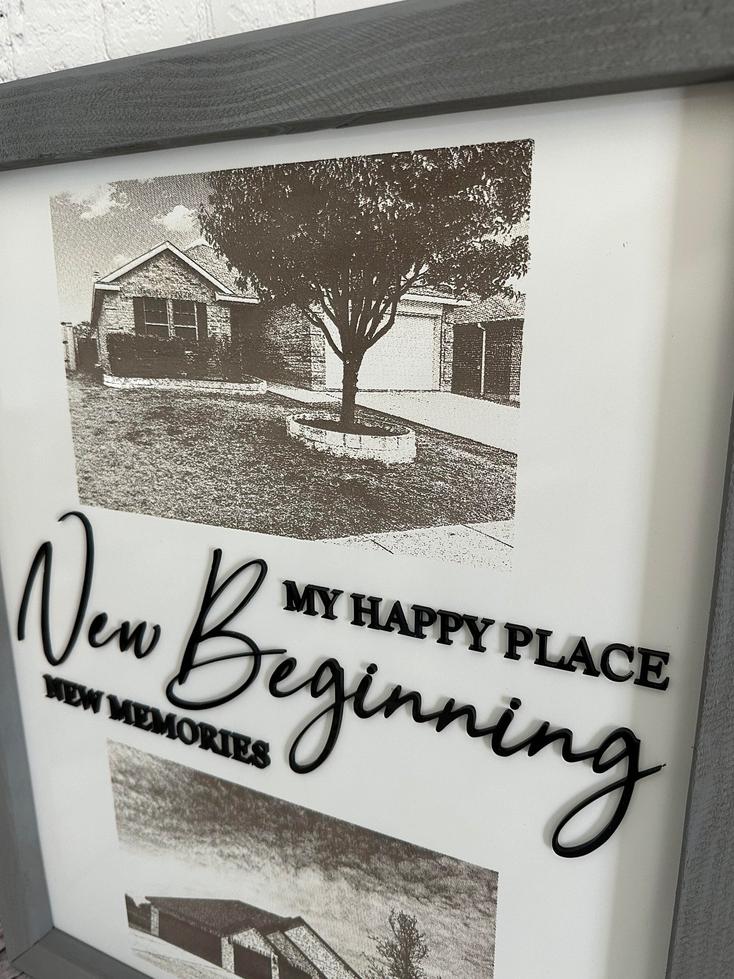 Photo Engraved Framed Sign