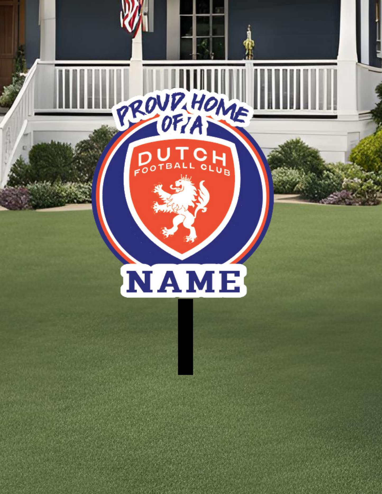 Dutch FC Shield Yard Sign