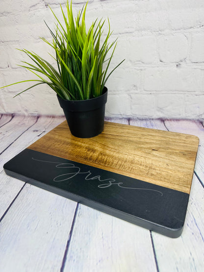 Acacia/Slate Serving Board