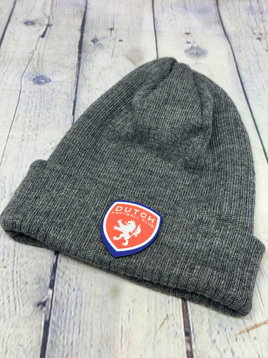 Dutch FC Beanie with Leatherette Patch