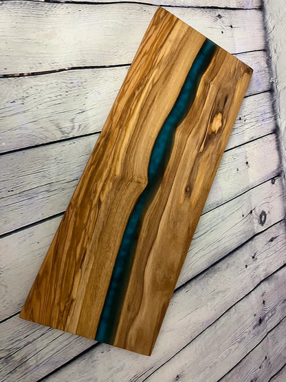 Olive Wood with Resin River Cutting Board