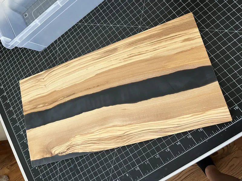 Olive Wood with Resin River Cutting Board