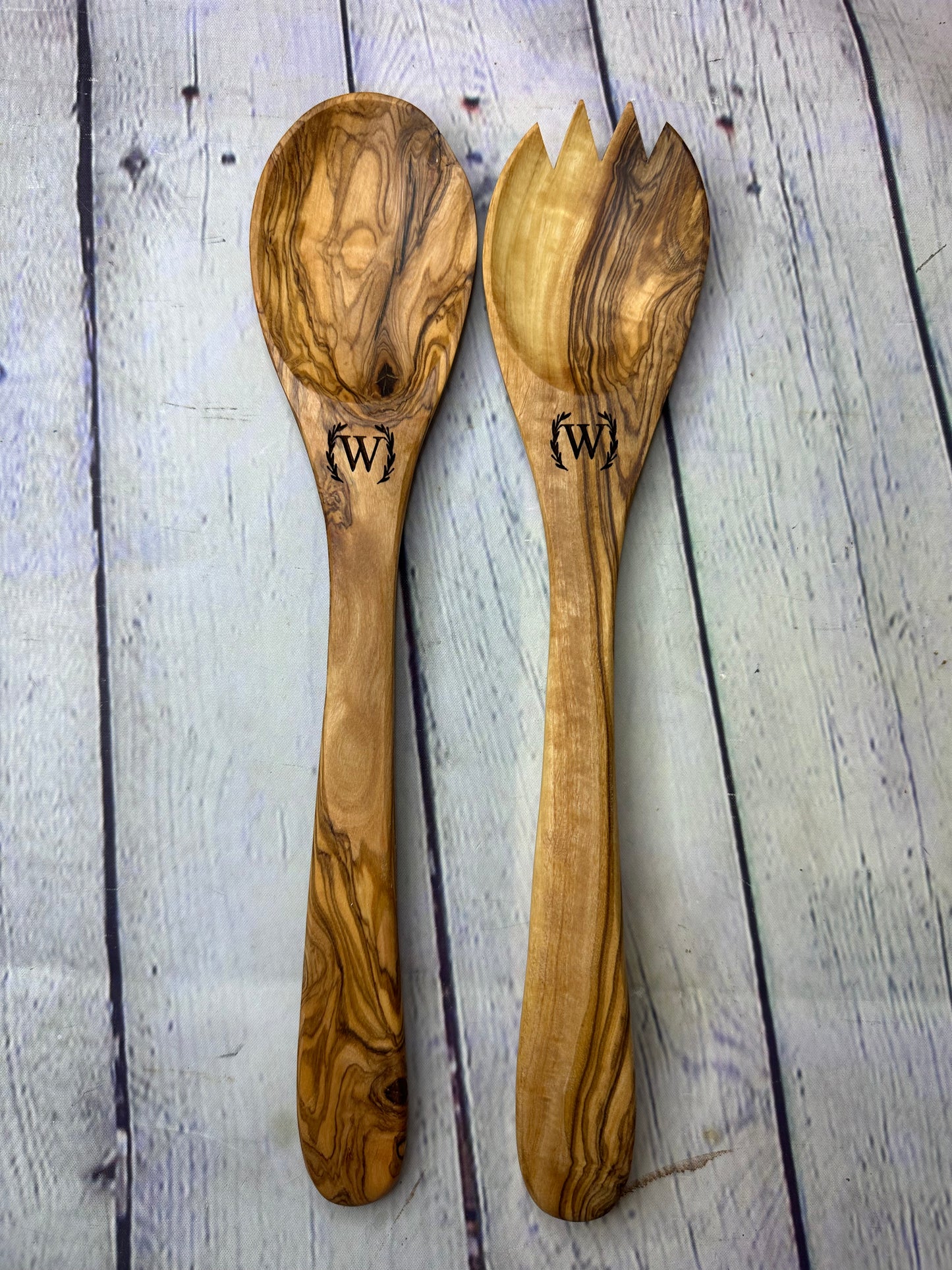 Olive Wood Salad Utensils