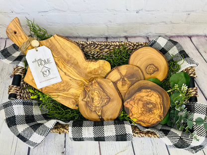 Client Appreciation Basket - Olive Wood