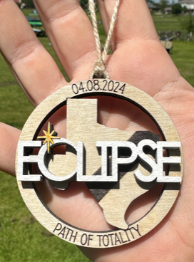 Path of Totality Solar Eclipse Ornament