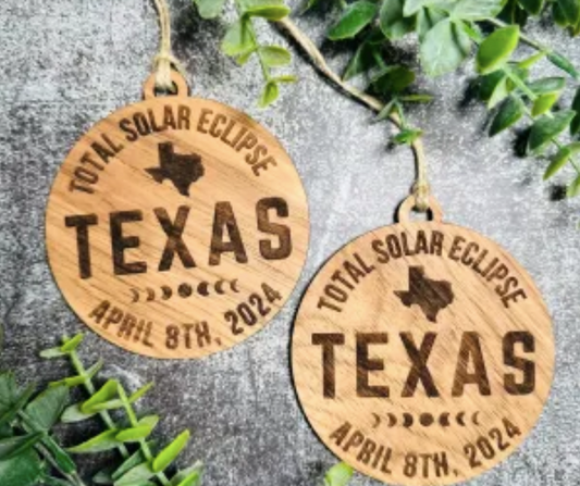 Texas Total Solar Eclipse Ornament