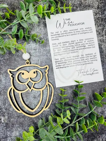 Wise Owl Educator Ornament – A Thoughtful Tribute to Your Favorite Teacher  Wisdom and Dedication of Educators